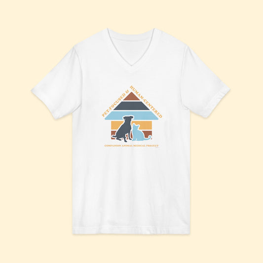 Unisex V - Neck Tee | FUNDRAISER | Companion Animal Medical Project - Detezi Designs - 26977839371960689933