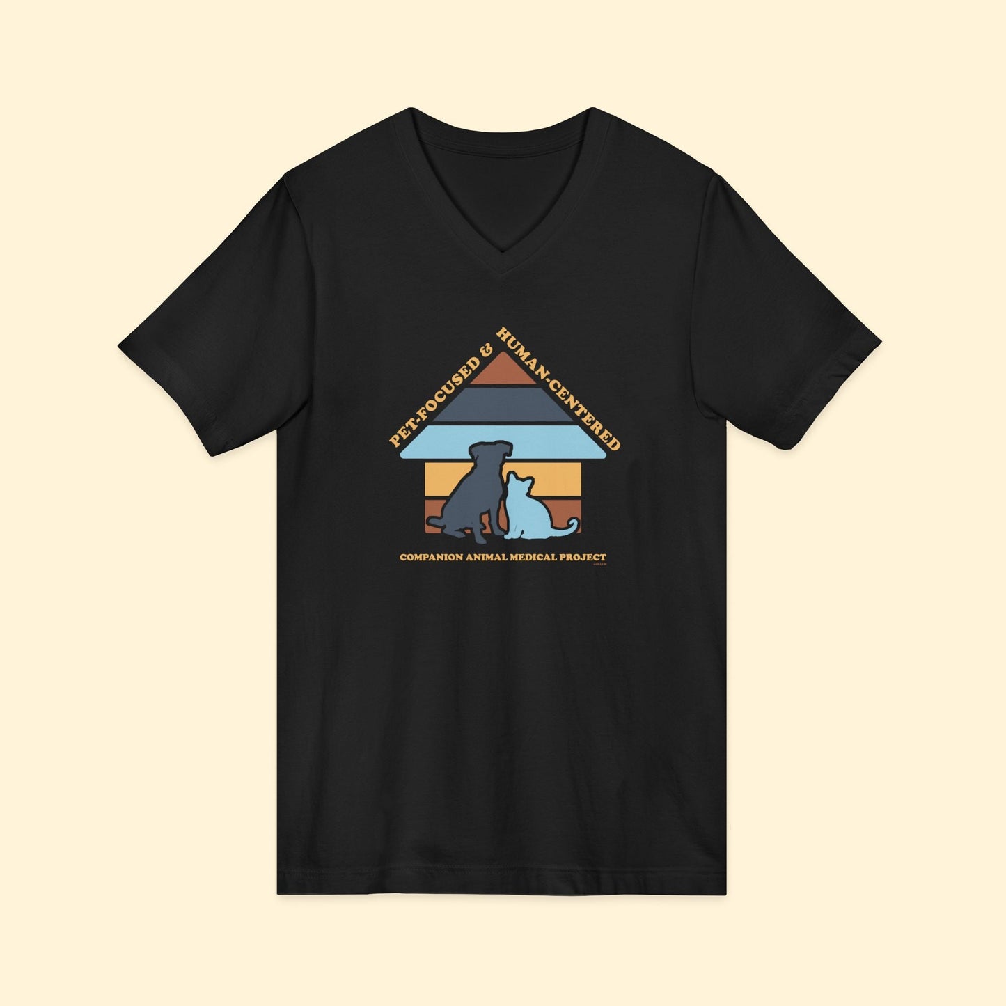 Unisex V - Neck Tee | FUNDRAISER | Companion Animal Medical Project - Detezi Designs - 32647935580938175360