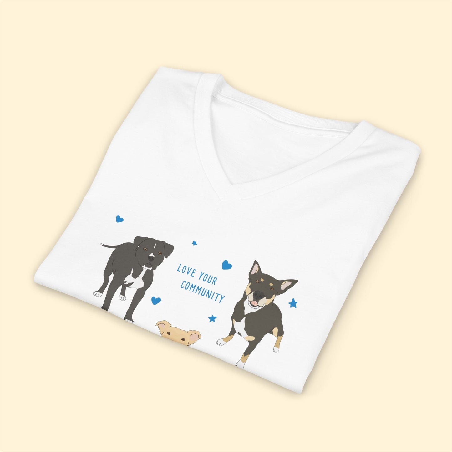 Unisex V-Neck Tee | FUNDRAISER | Dog Aide | Operation Freedom 2026 - Detezi Designs-33082111034664221587