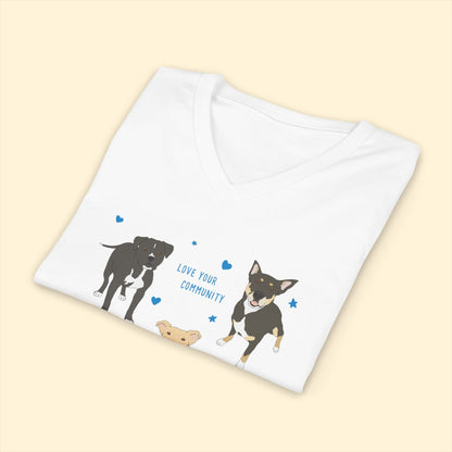 Unisex V-Neck Tee | FUNDRAISER | Dog Aide | Operation Freedom 2026 - Detezi Designs-33082111034664221587