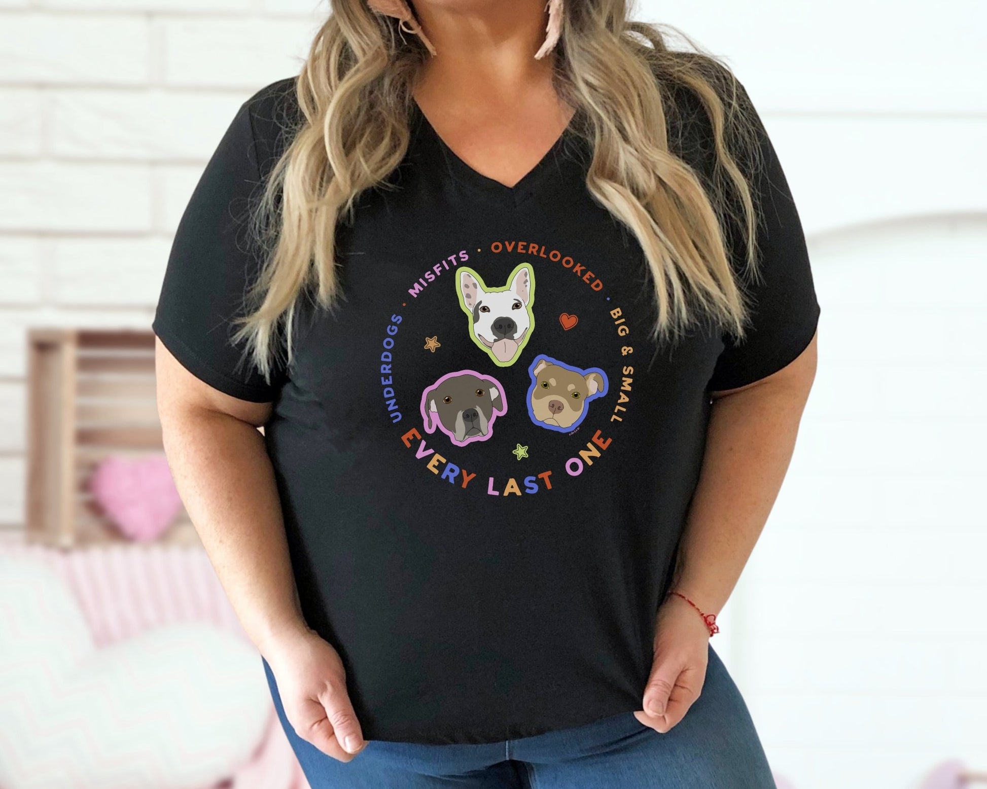 Unisex V - Neck Tee | FUNDRAISER | Every Last One - Detezi Designs - 71703524262436345476