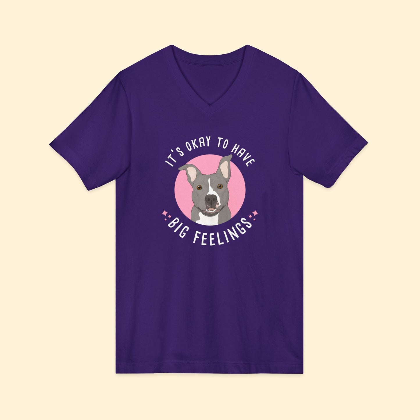 Unisex V-Neck Tee | FUNDRAISER | Friends of City Dogs Cleveland - Detezi Designs-16511077120287178010