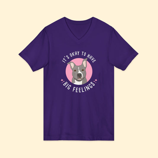 Unisex V-Neck Tee | FUNDRAISER | Friends of City Dogs Cleveland - Detezi Designs-16511077120287178010