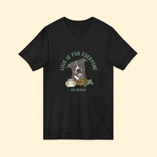 Unisex V-Neck Tee | FUNDRAISER | GSL Rescue - Detezi Designs-13193576547929795247