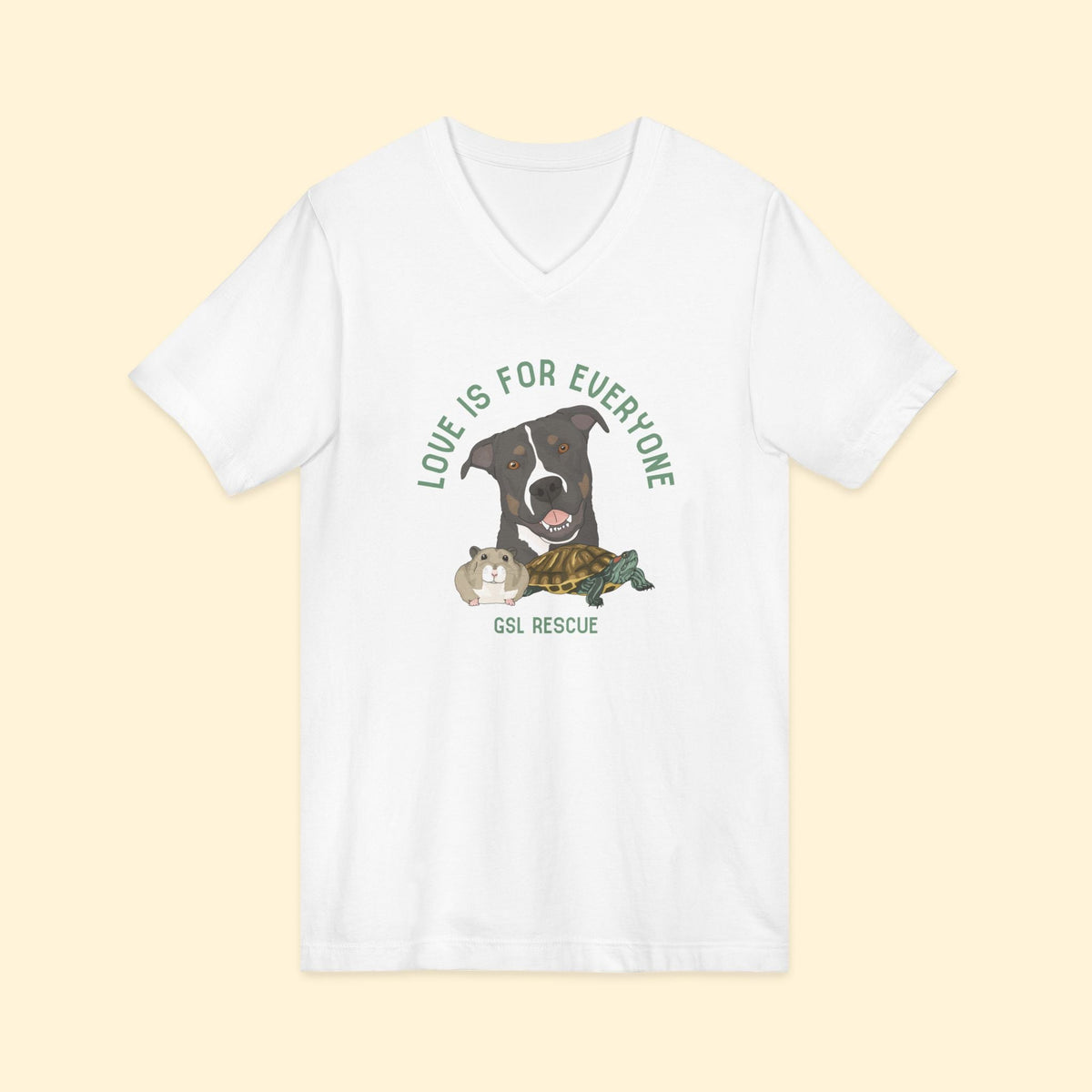 Unisex V-Neck Tee | FUNDRAISER | GSL Rescue - Detezi Designs-15652547542497301967