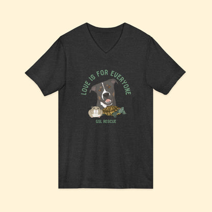 Unisex V-Neck Tee | FUNDRAISER | GSL Rescue - Detezi Designs-27622534581599095351