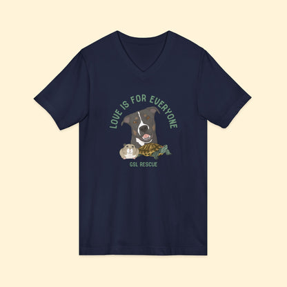 Unisex V-Neck Tee | FUNDRAISER | GSL Rescue - Detezi Designs-30021982487573272053