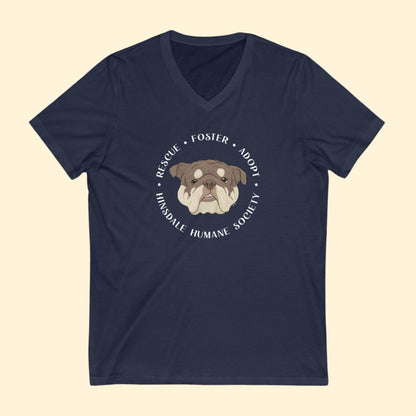 Unisex V - Neck Tee | FUNDRAISER | Hinsdale Humane Society - Detezi Designs - 13630401795008148200