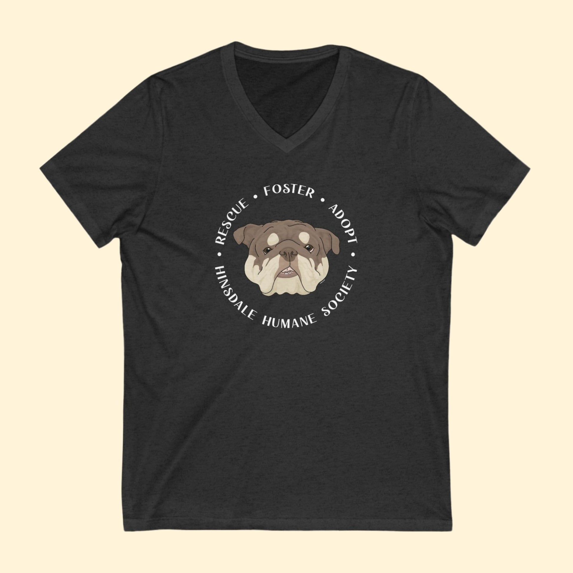 Unisex V - Neck Tee | FUNDRAISER | Hinsdale Humane Society - Detezi Designs - 19877545908393939492