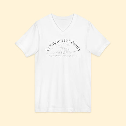 Unisex V - Neck Tee | FUNDRAISER | Lexington Pet Pantry - Detezi Designs - 28022846866196758471
