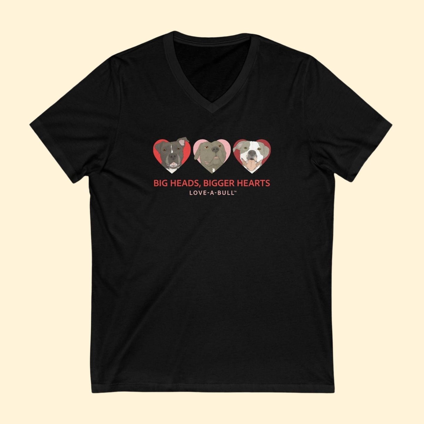 Unisex V - Neck Tee | FUNDRAISER | Love - A - Bull - Detezi Designs - 12917985970834775210
