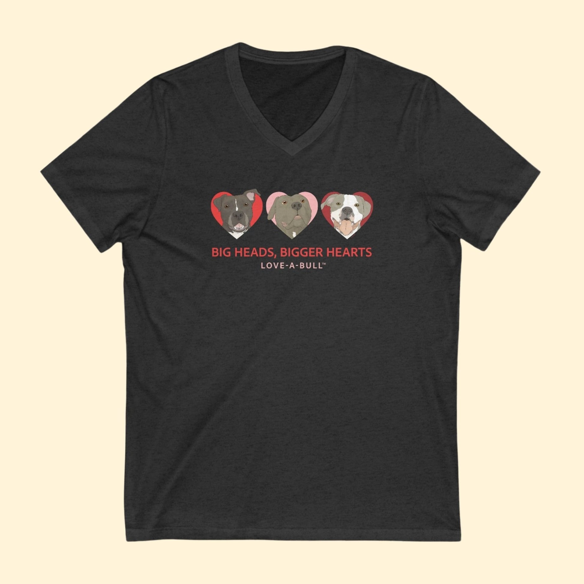 Unisex V - Neck Tee | FUNDRAISER | Love - A - Bull - Detezi Designs - 27209561754185298146