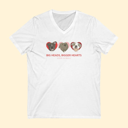 Unisex V - Neck Tee | FUNDRAISER | Love - A - Bull - Detezi Designs - 32270767219282822273