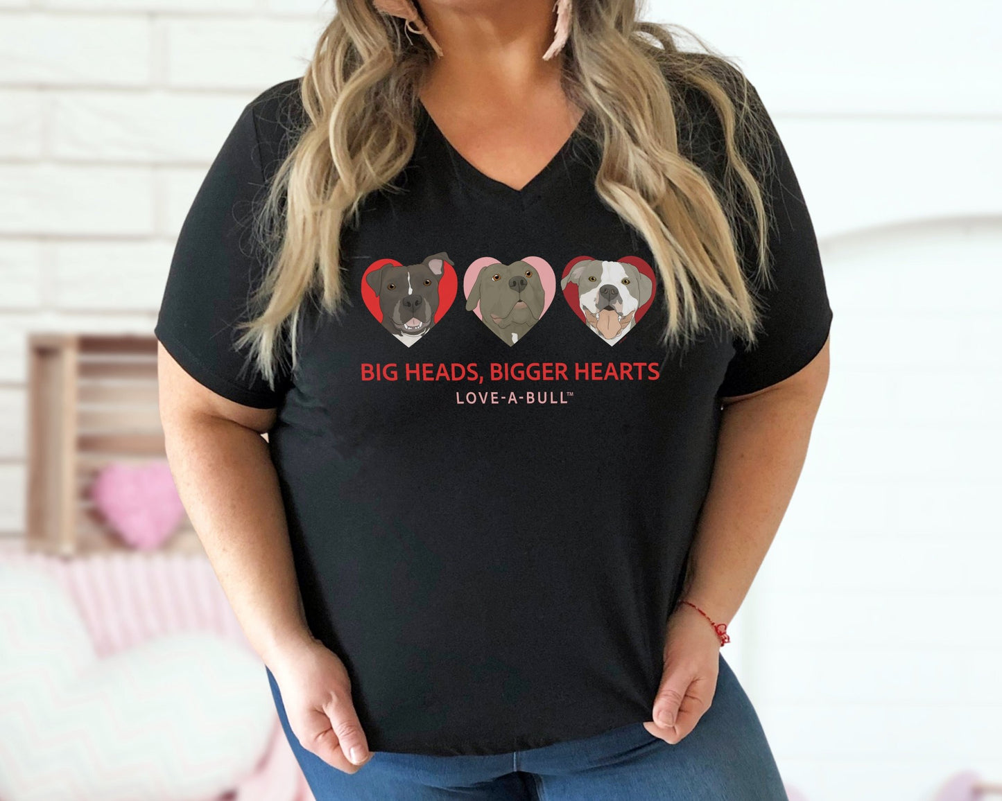 Unisex V - Neck Tee | FUNDRAISER | Love - A - Bull - Detezi Designs - 65933419924737399059