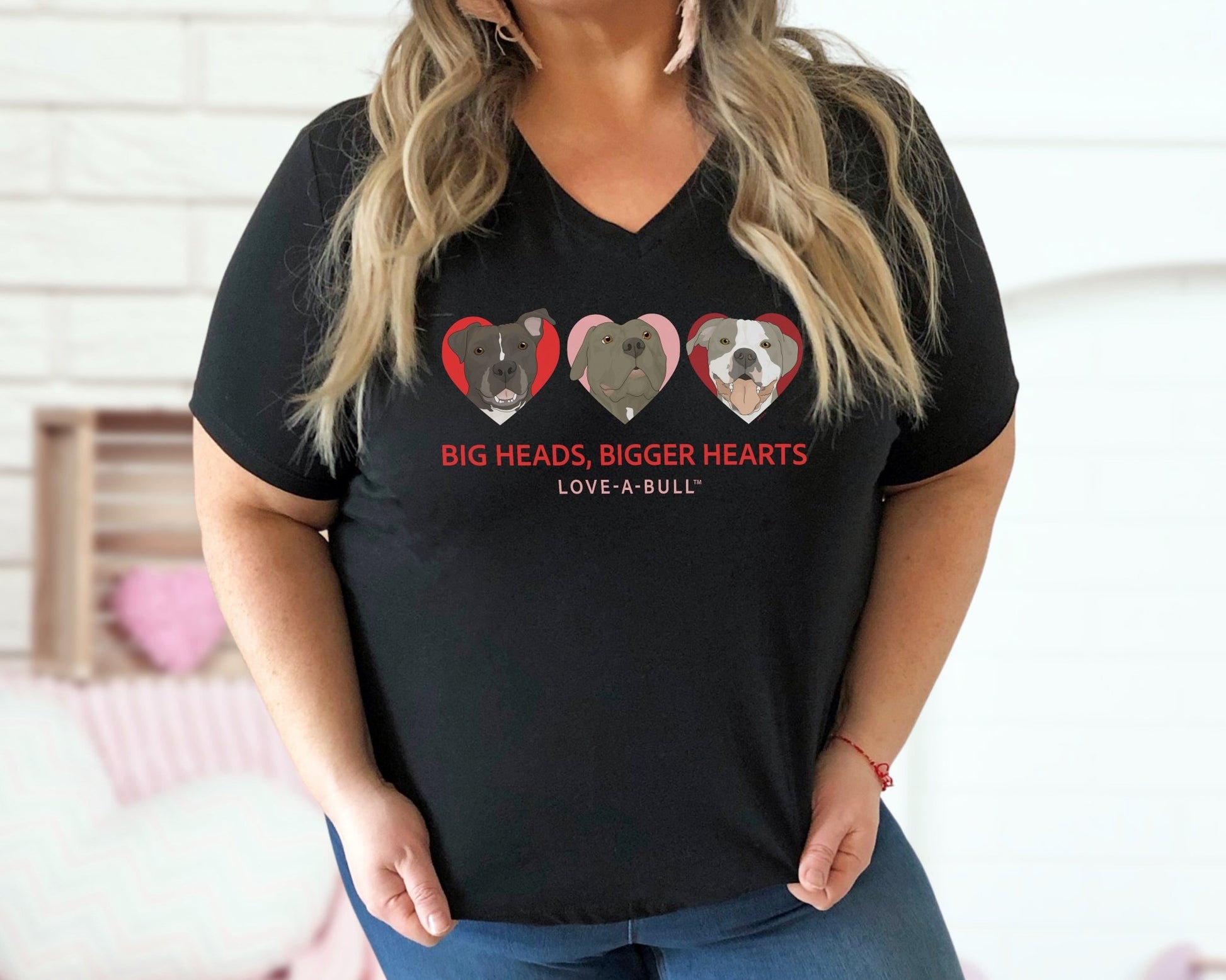 Unisex V - Neck Tee | FUNDRAISER | Love - A - Bull - Detezi Designs - 65933419924737399059