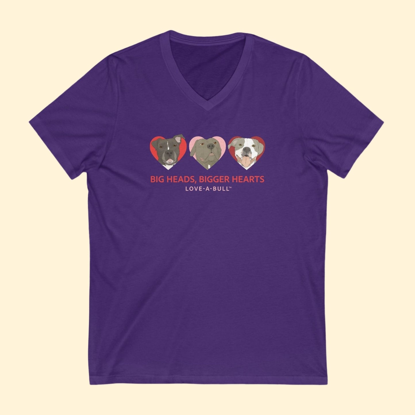 Unisex V - Neck Tee | FUNDRAISER | Love - A - Bull - Detezi Designs - 91415941002646118951