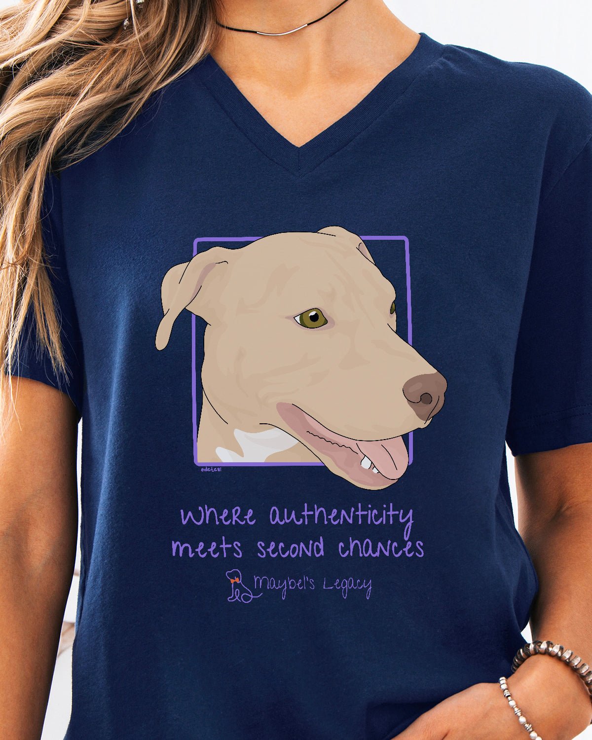 Unisex V - Neck Tee | FUNDRAISER | Maybel's Legacy - Detezi Designs - 22130756209323494575