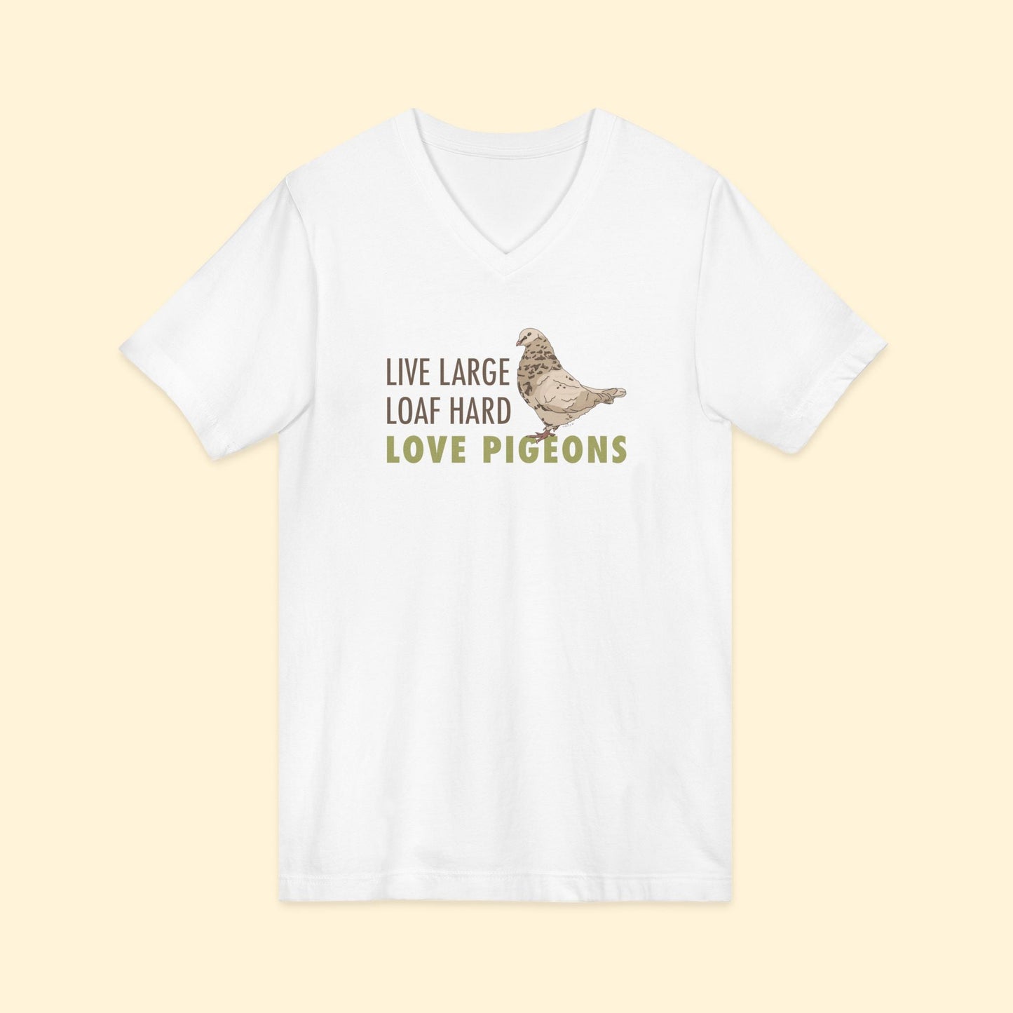 Unisex V - Neck Tee | FUNDRAISER | Moose's Flock | Loaf Hard - Detezi Designs - 26706765861921030930