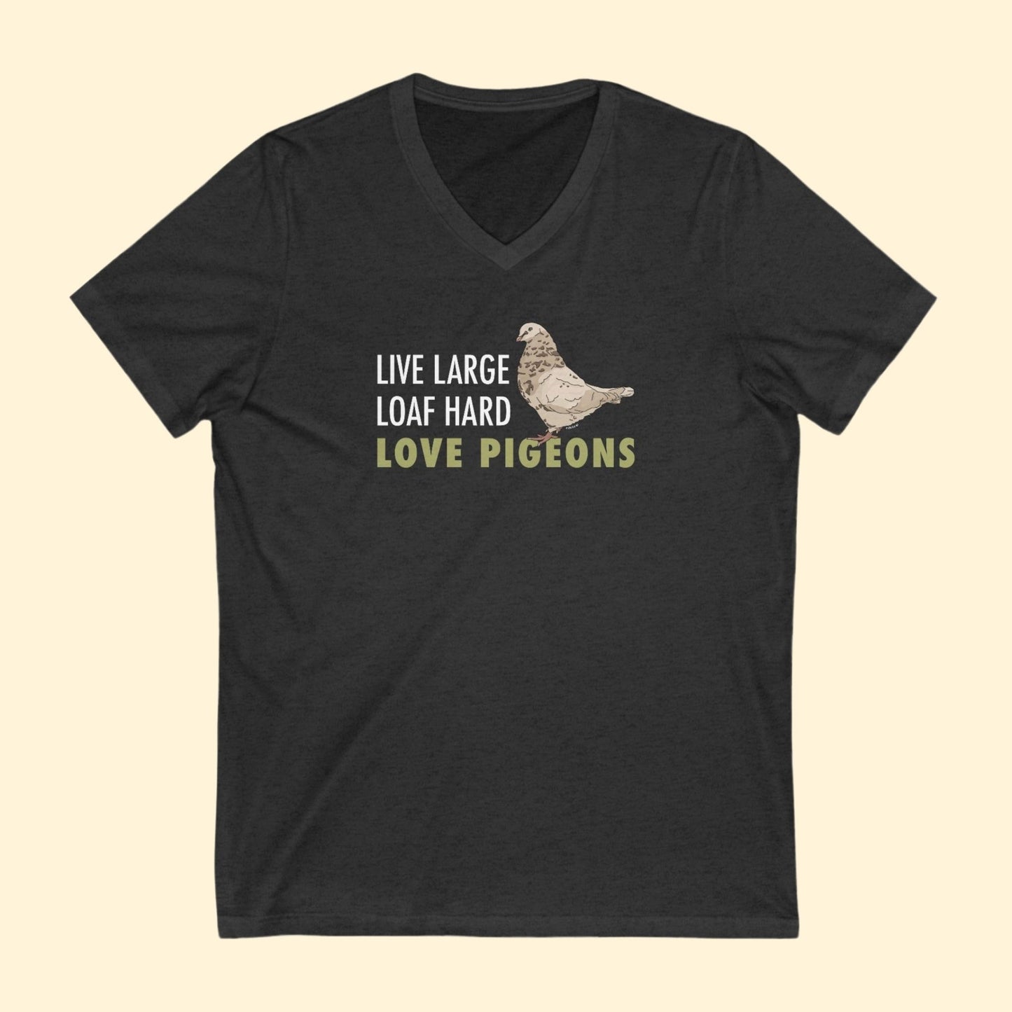 Unisex V - Neck Tee | FUNDRAISER | Moose's Flock | Loaf Hard - Detezi Designs - 29792450060367561920