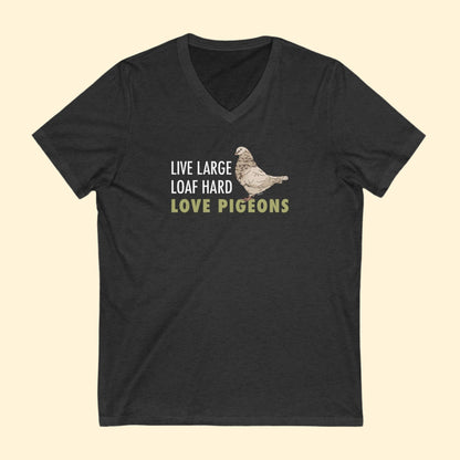 Unisex V - Neck Tee | FUNDRAISER | Moose's Flock | Loaf Hard - Detezi Designs - 29792450060367561920