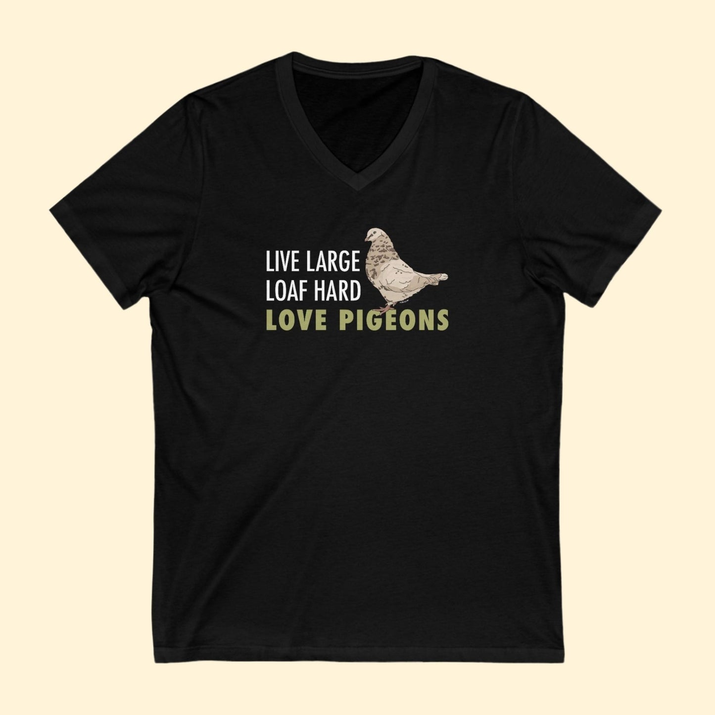 Unisex V - Neck Tee | FUNDRAISER | Moose's Flock | Loaf Hard - Detezi Designs - 45119498620634884902