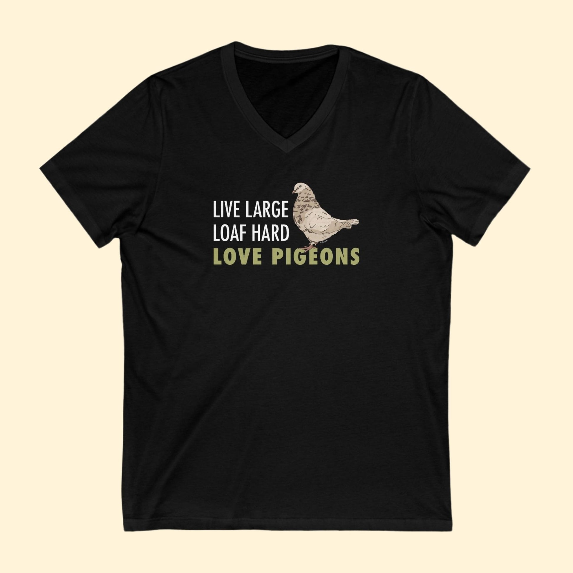 Unisex V - Neck Tee | FUNDRAISER | Moose's Flock | Loaf Hard - Detezi Designs - 45119498620634884902