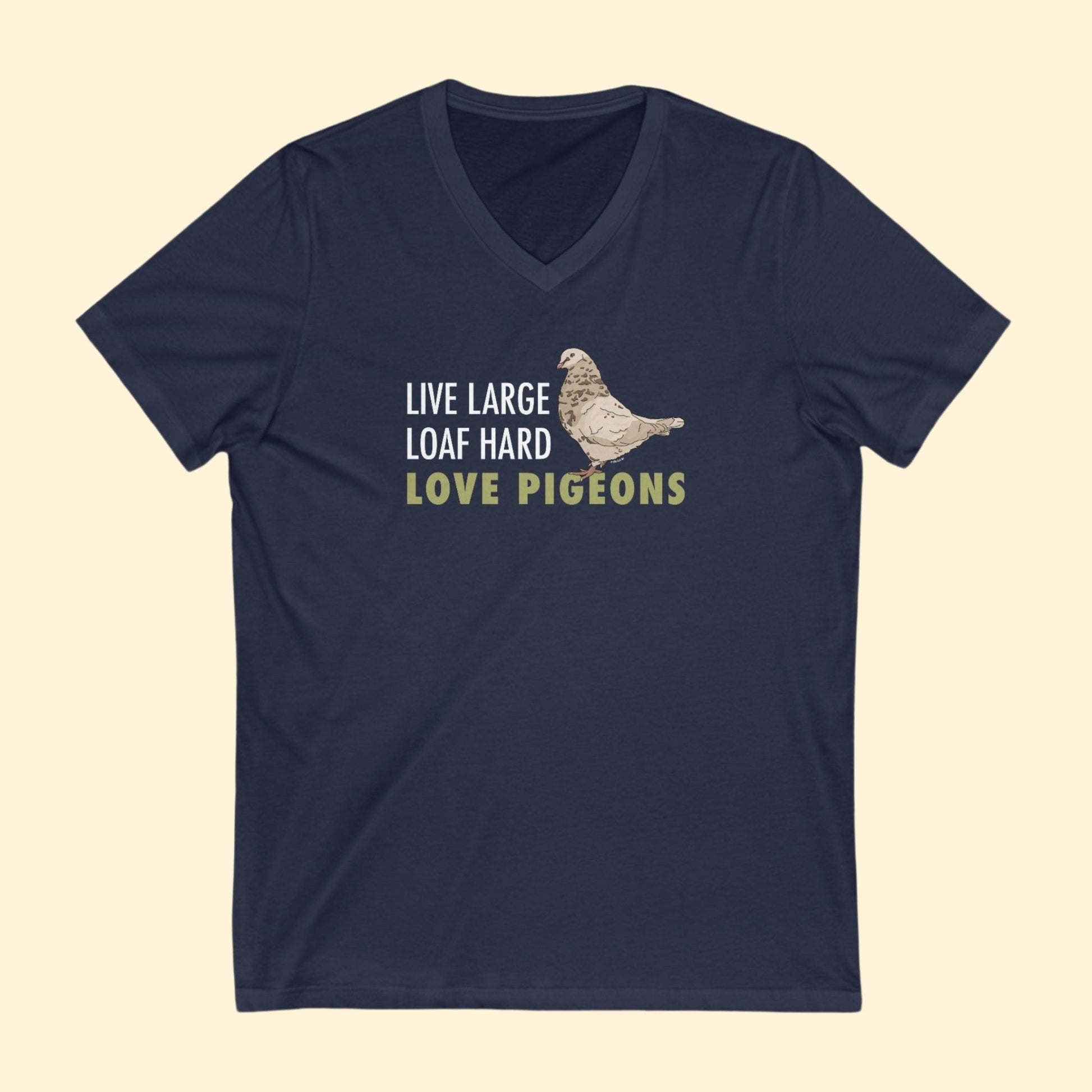 Unisex V - Neck Tee | FUNDRAISER | Moose's Flock | Loaf Hard - Detezi Designs - 55206159185442516365