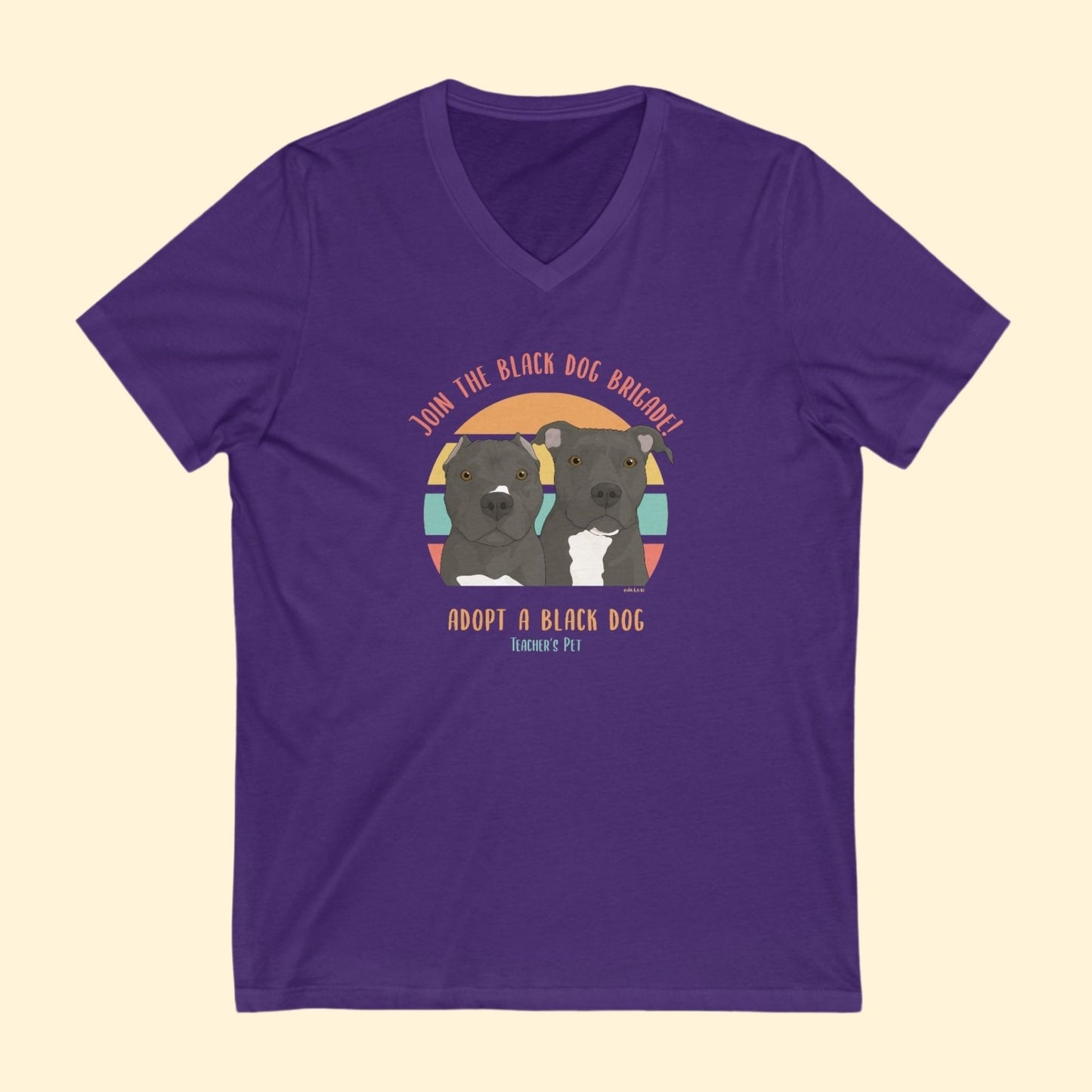 Unisex V - Neck Tee | FUNDRAISER | Teacher's Pet - Detezi Designs - 17212714902590491053