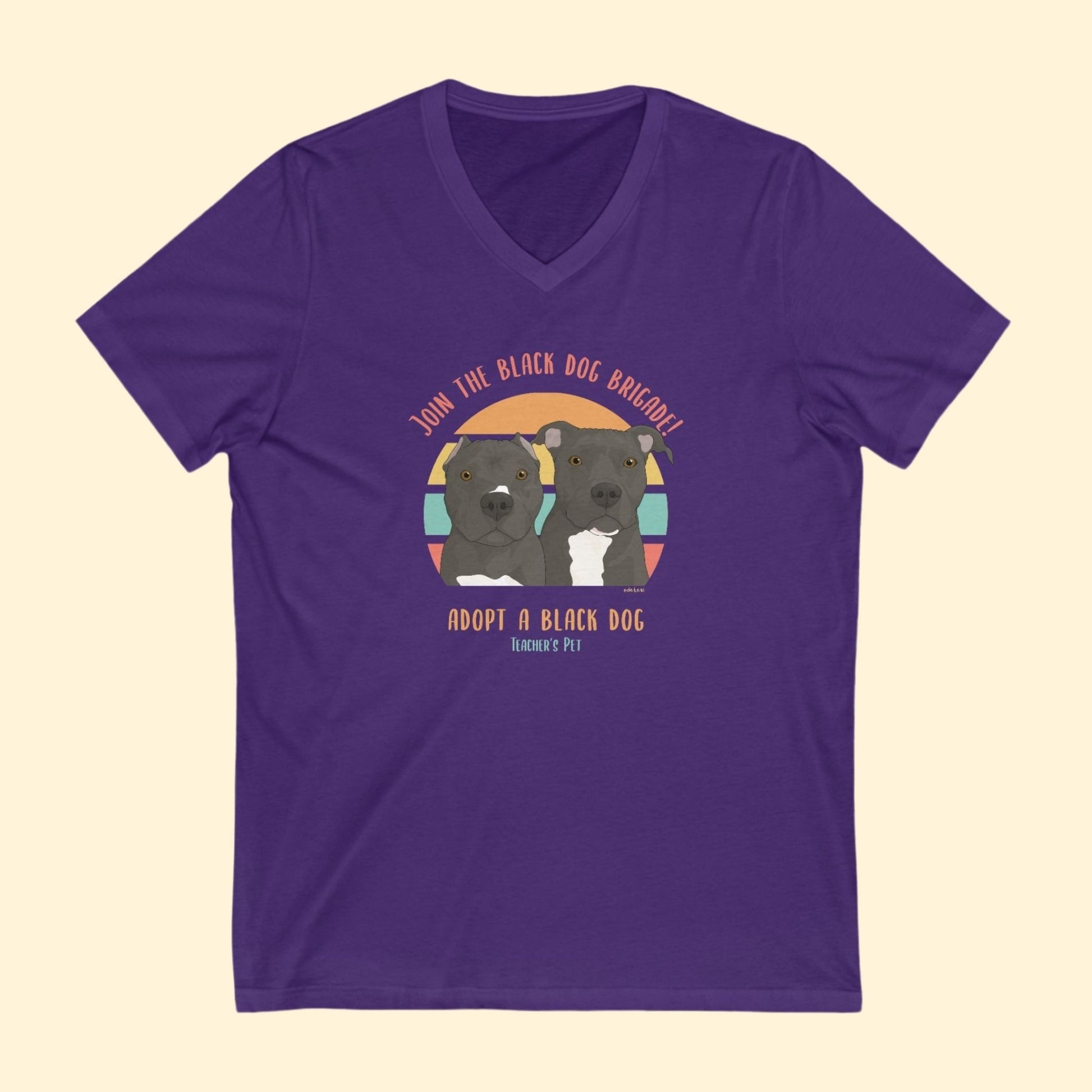 Unisex V - Neck Tee | FUNDRAISER | Teacher's Pet - Detezi Designs - 17212714902590491053