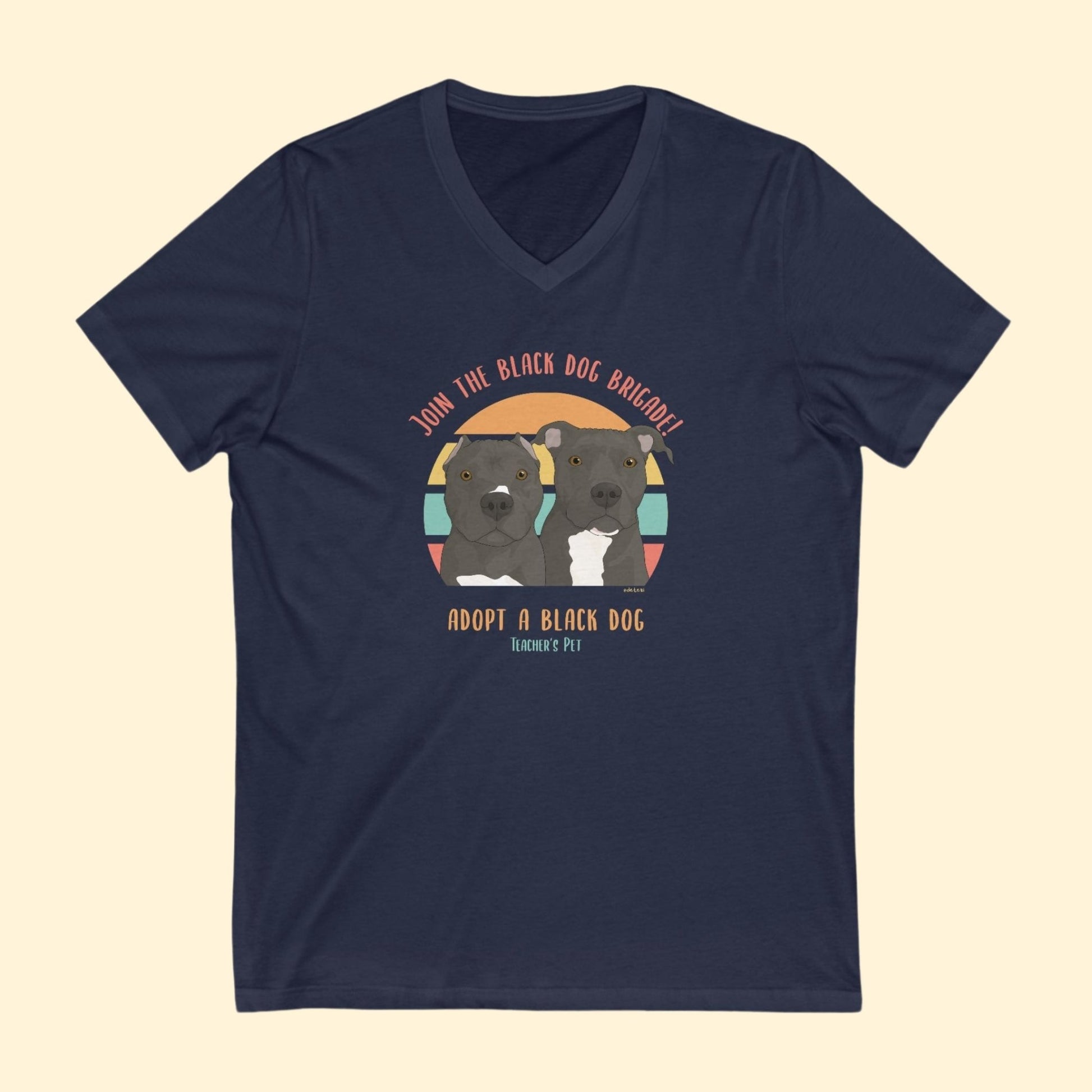 Unisex V - Neck Tee | FUNDRAISER | Teacher's Pet - Detezi Designs - 20032005132154591934