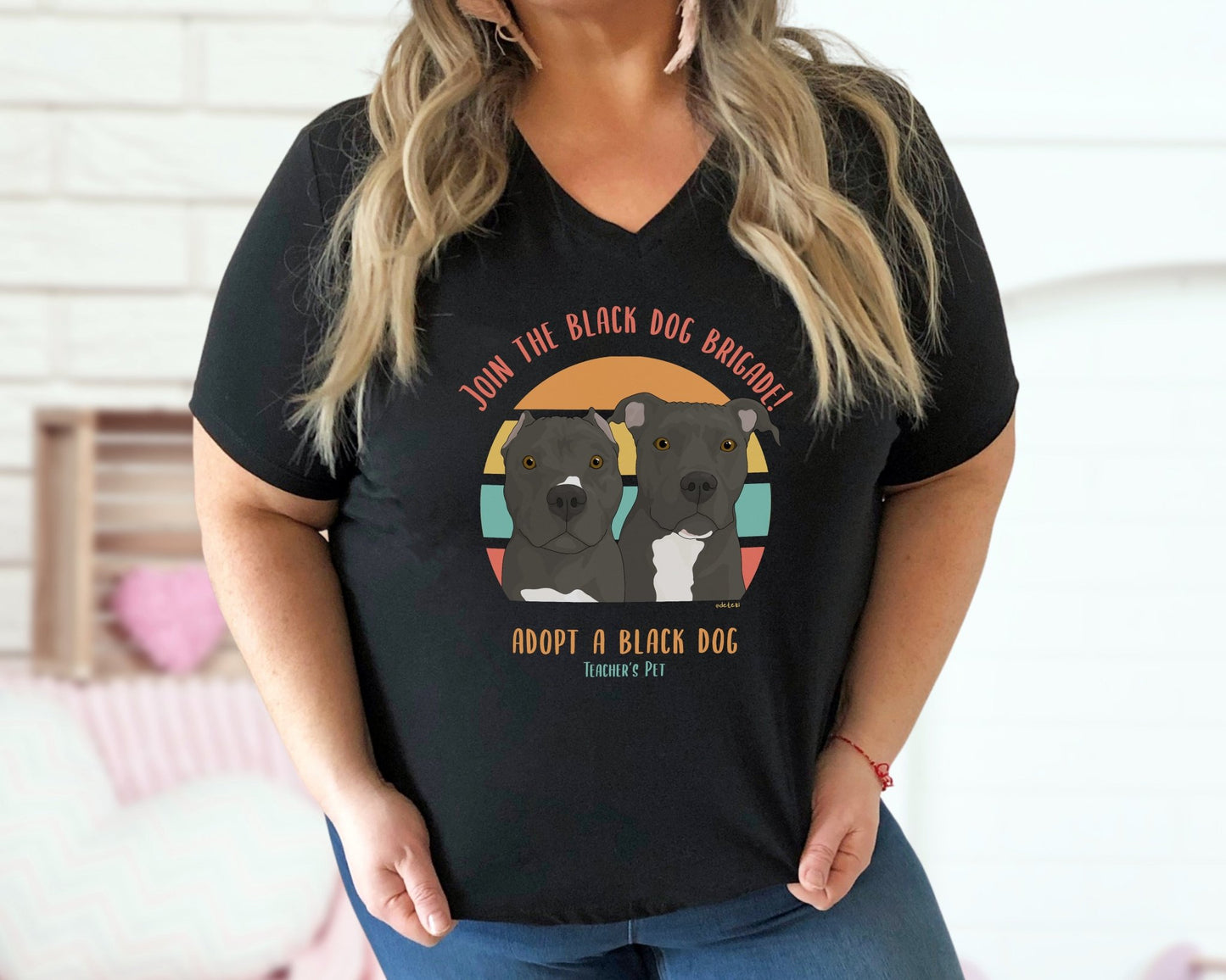 Unisex V - Neck Tee | FUNDRAISER | Teacher's Pet - Detezi Designs - 20032005132154591934