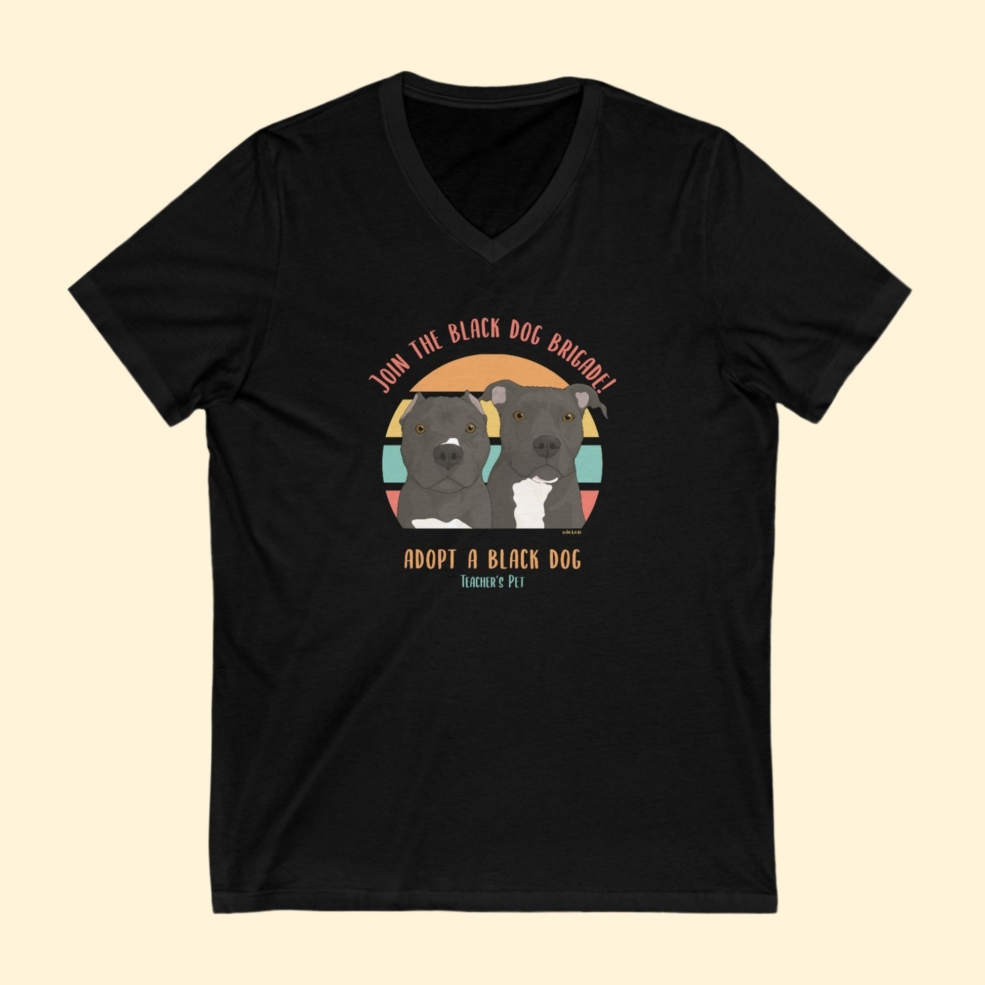 Unisex V - Neck Tee | FUNDRAISER | Teacher's Pet - Detezi Designs - 31673342181805198543