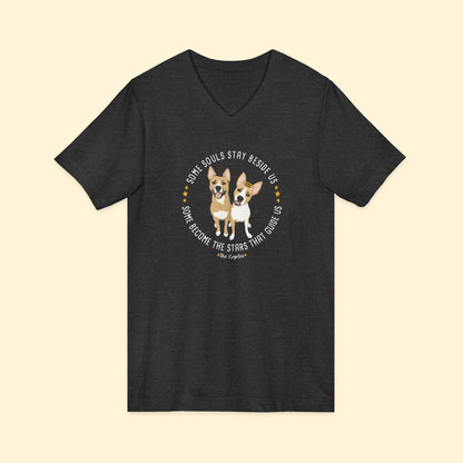 Unisex V-Neck Tee | FUNDRAISER | The KG Foundation | Nutty & Barney - Detezi Designs-22766130684074989981