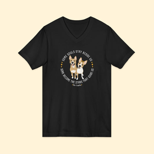 Unisex V-Neck Tee | FUNDRAISER | The KG Foundation | Nutty & Barney - Detezi Designs-64635518118317626032