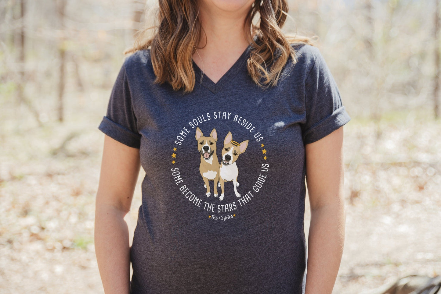 Unisex V-Neck Tee | FUNDRAISER | The KG Foundation | Nutty & Barney - Detezi Designs-64635518118317626032