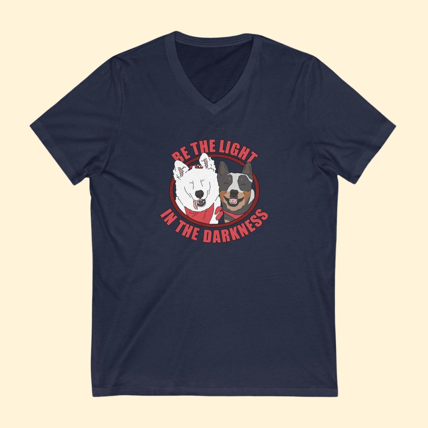 Unisex V - Neck Tee | FUNDRAISER | Tunica Humane Society - Detezi Designs - 32657804109179947363