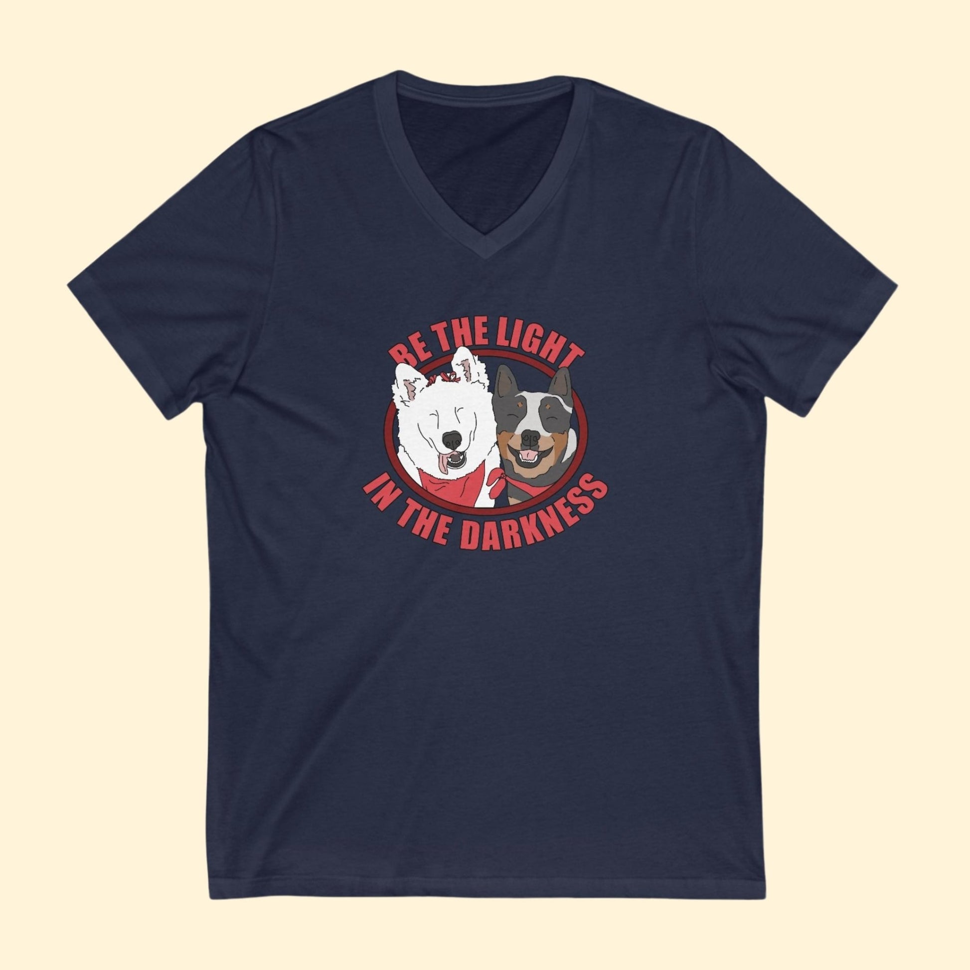 Unisex V - Neck Tee | FUNDRAISER | Tunica Humane Society - Detezi Designs - 32657804109179947363