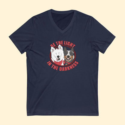 Unisex V - Neck Tee | FUNDRAISER | Tunica Humane Society - Detezi Designs - 32657804109179947363