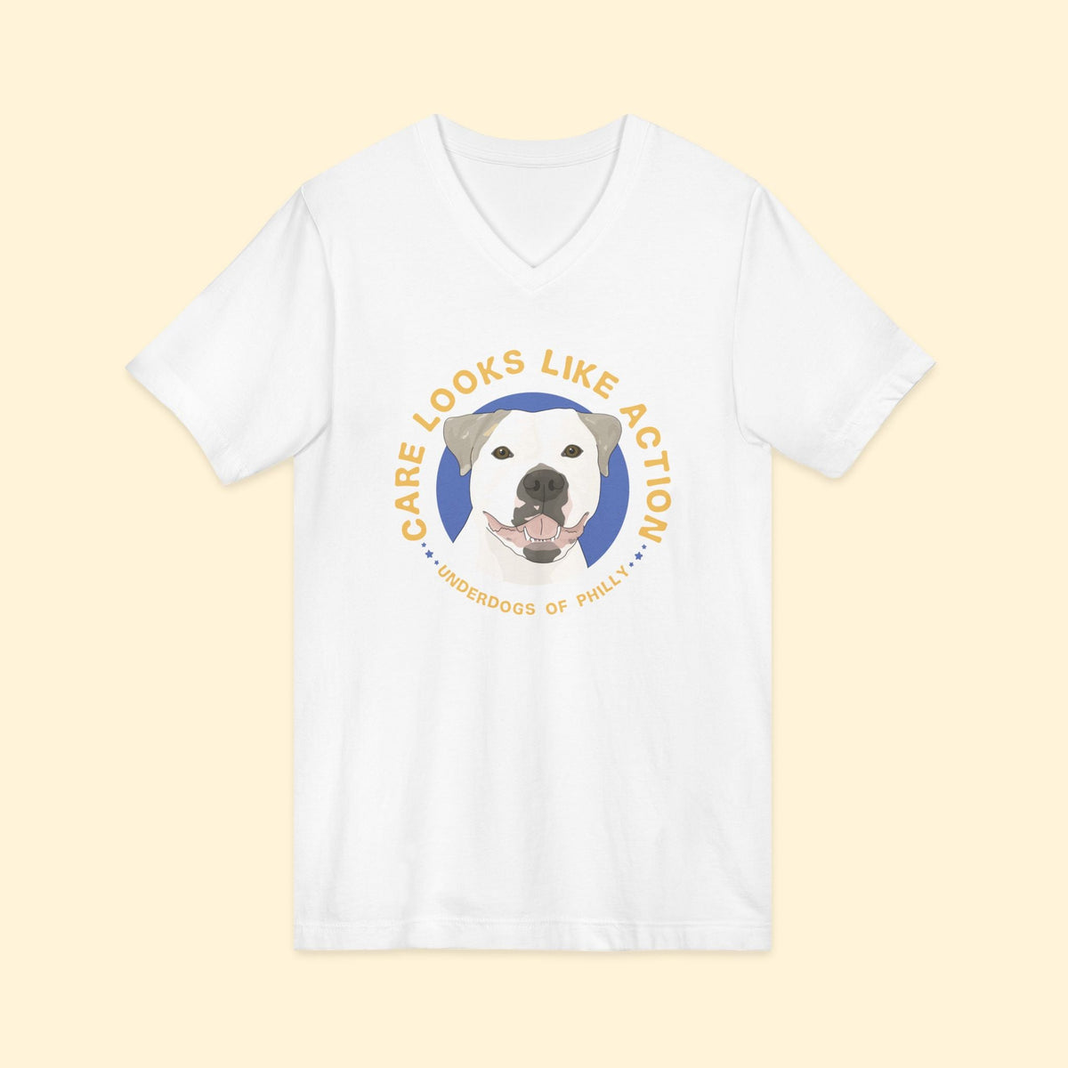 Unisex V-Neck Tee | FUNDRAISER | Underdogs of Philly - Detezi Designs-22233031781452640773