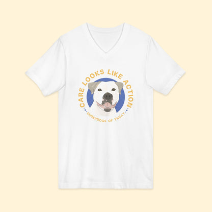 Unisex V-Neck Tee | FUNDRAISER | Underdogs of Philly - Detezi Designs-22233031781452640773