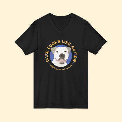 Unisex V-Neck Tee | FUNDRAISER | Underdogs of Philly - Detezi Designs-29442101266469762764