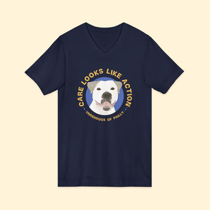 Unisex V-Neck Tee | FUNDRAISER | Underdogs of Philly - Detezi Designs-59986471770780667118