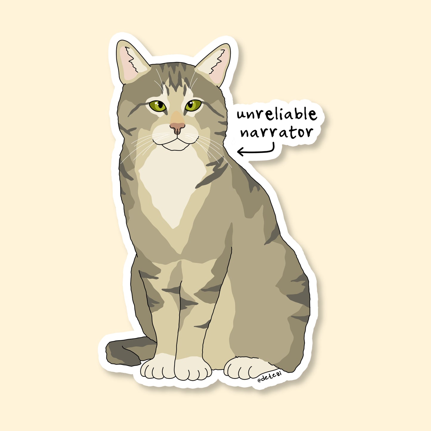 Unreliable Narrator | Vinyl Sticker