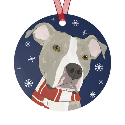 Vindicated Pit Bull Rescue | FUNDRAISER | 2024 Holiday Ornament - Detezi Designs - 31038737854209944797