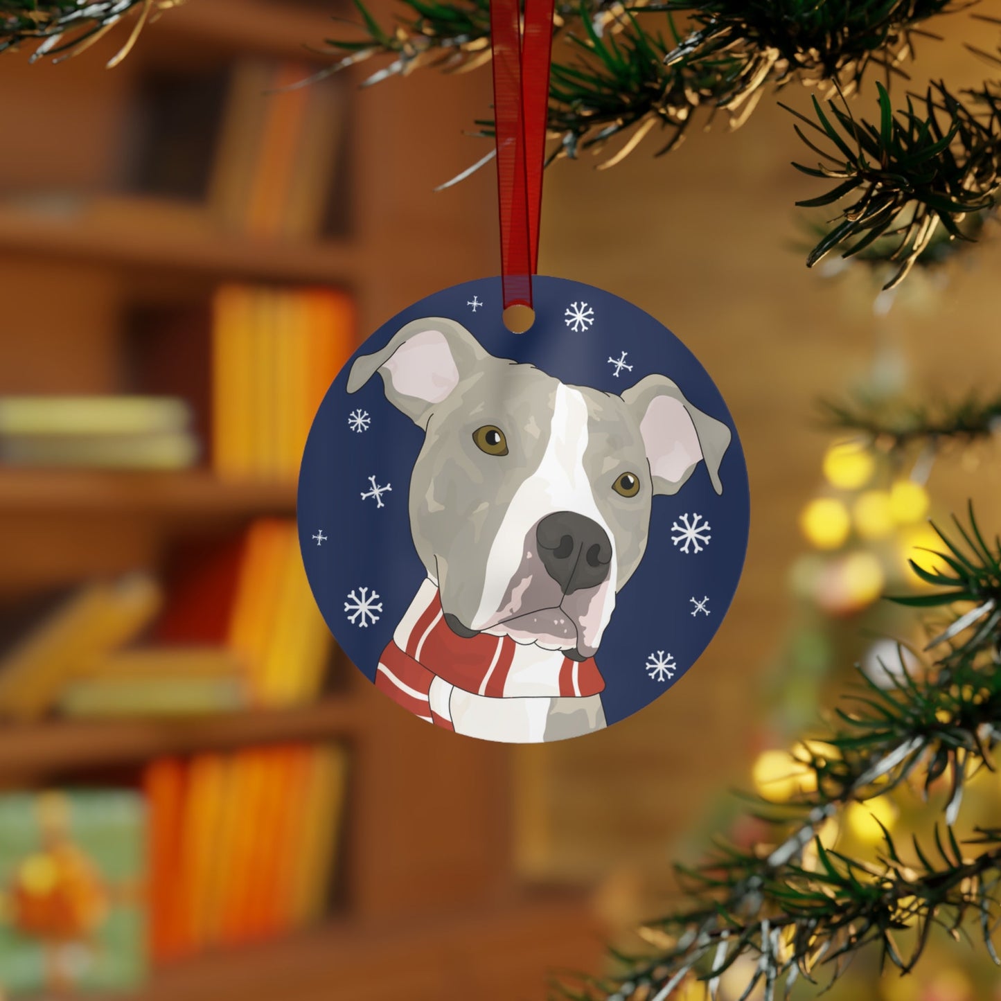 Vindicated Pit Bull Rescue | FUNDRAISER | 2024 Holiday Ornament - Detezi Designs - 31038737854209944797