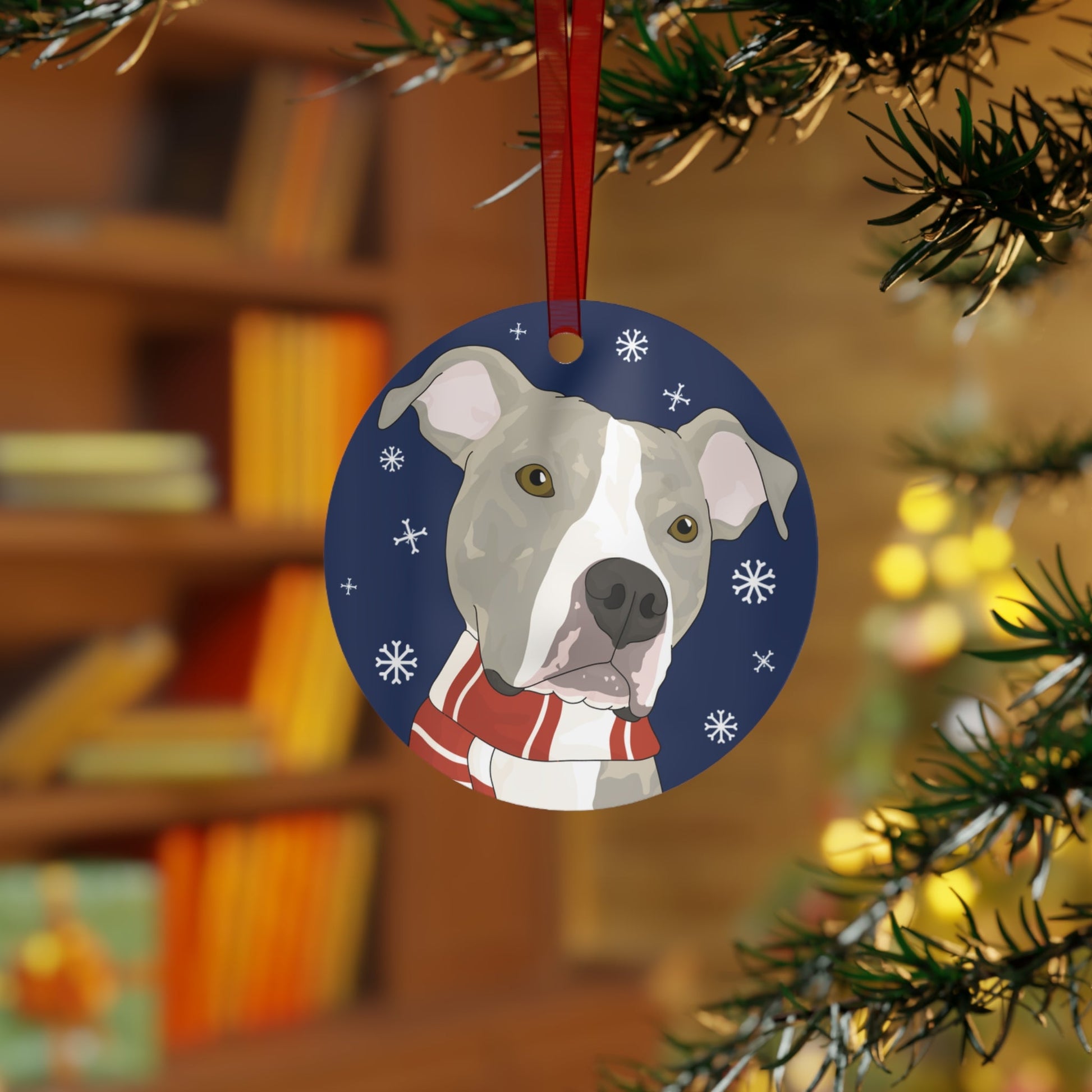 Vindicated Pit Bull Rescue | FUNDRAISER | 2024 Holiday Ornament - Detezi Designs - 31038737854209944797