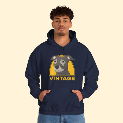 Vintage Dog | Hooded Sweatshirt - Detezi Designs - 51010273091106032486