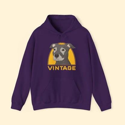 Vintage Dog | Hooded Sweatshirt - Detezi Designs - 51010273091106032486
