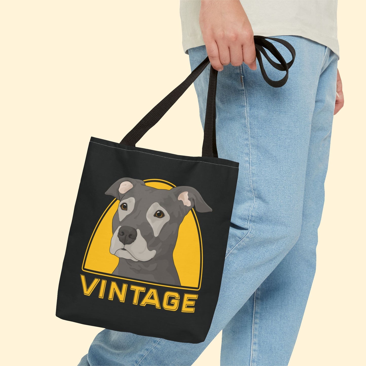 Vintage Dog | Tote Bag - Detezi Designs - 78238885433775179046