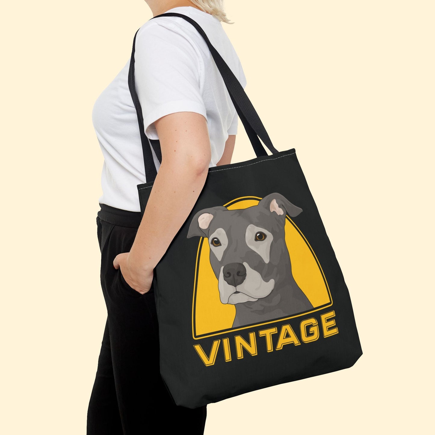 Vintage Dog | Tote Bag - Detezi Designs - 78238885433775179046